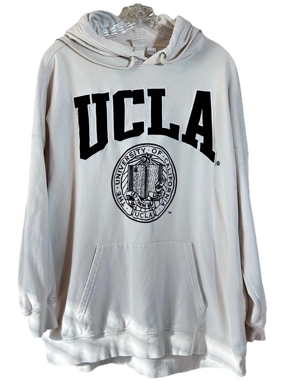 UCLA Bruins Off-White Hoodie by H&M Size Medium Pre-Owned
